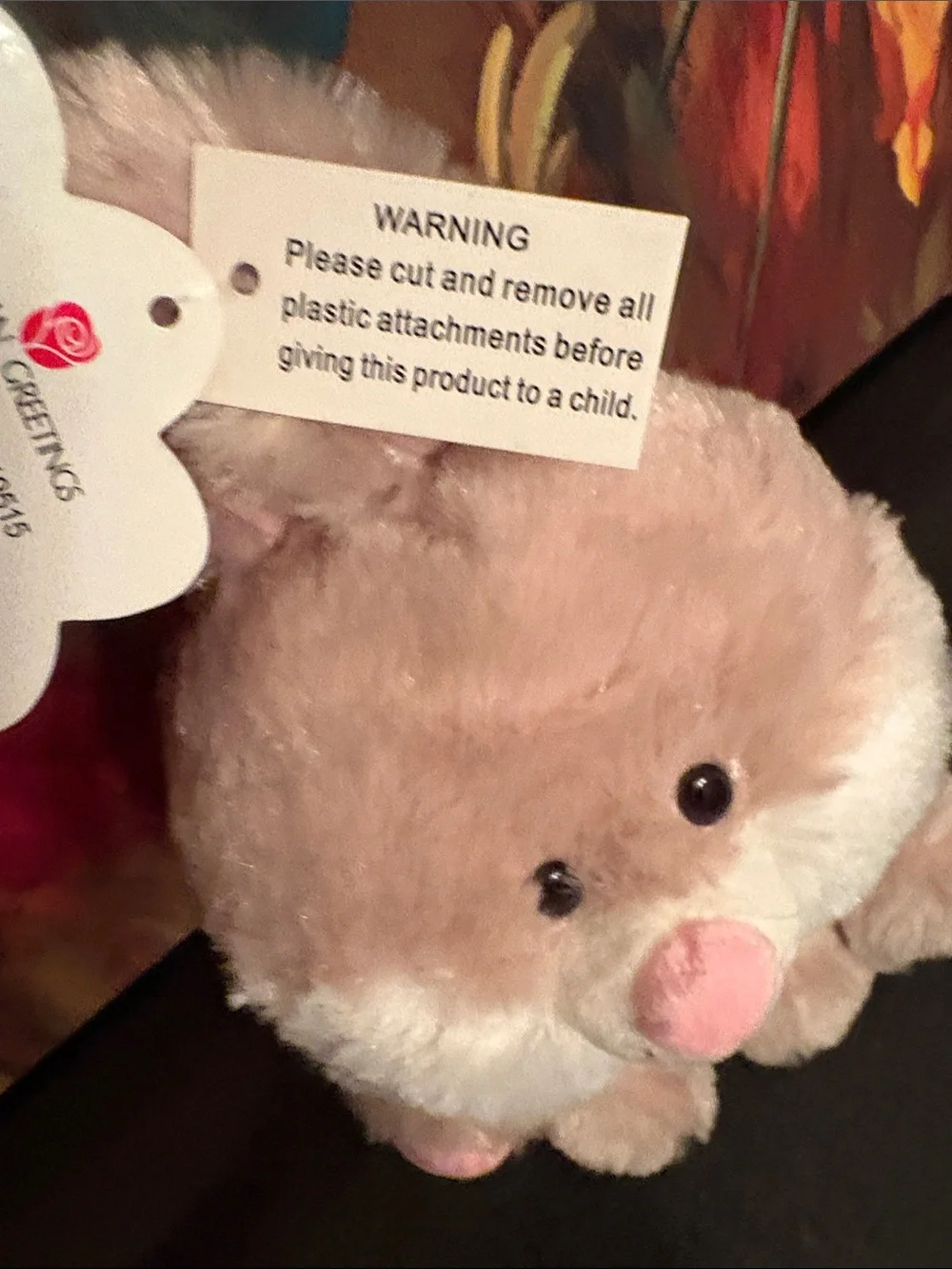 NWT Trixie the Bunny Plush Pink & Tan Bunny Stuffed Animal - Soft Small Pet Toy